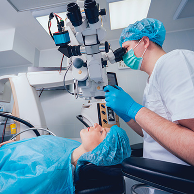 Routine eye checkup OPD